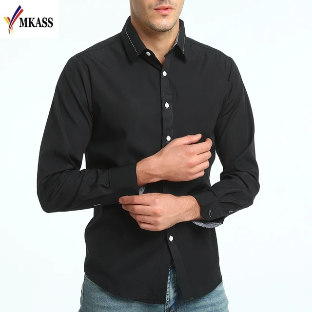 Men Shirt Brand 2018 Male High Quality Long Sleeve Shirts Casual Hit