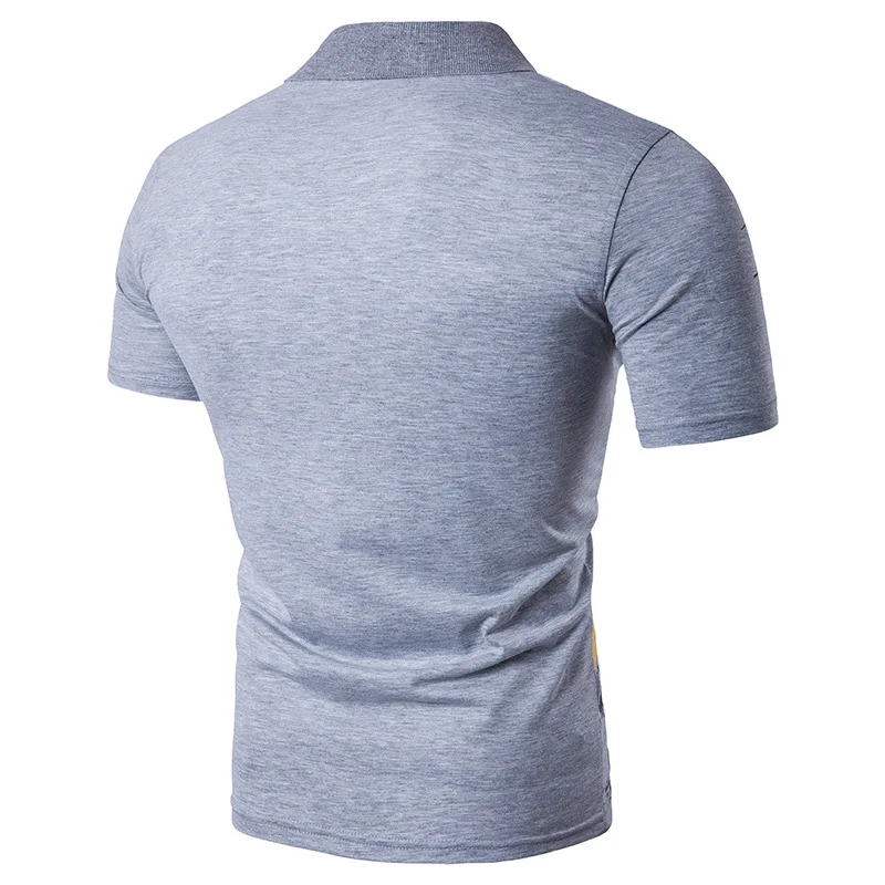 Новейшие дизайнерские модные брендовые Мужское поло рубашка с короткими рукавами рубашка узкого кроя Для мужчин рубашки поло, повседневный стиль поло для мужчины