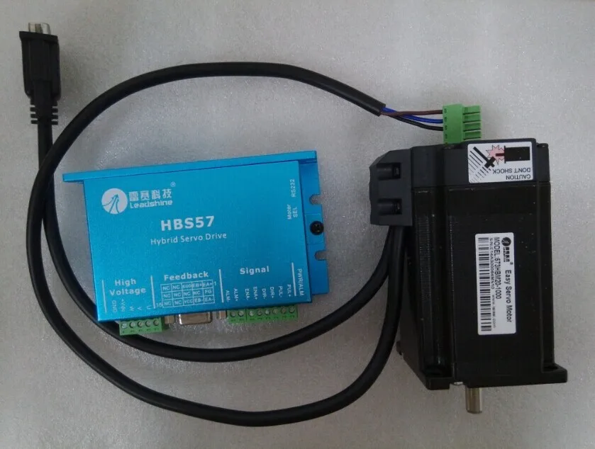 

200-300W HBS57 Leadshine hybrid servo drive and motor for CNC router/3D printer/cnc cutting machine