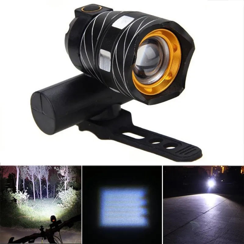 Outdoor Sports T6 800LM 3 Modes Zoomable LED Lights USB Rechargeable