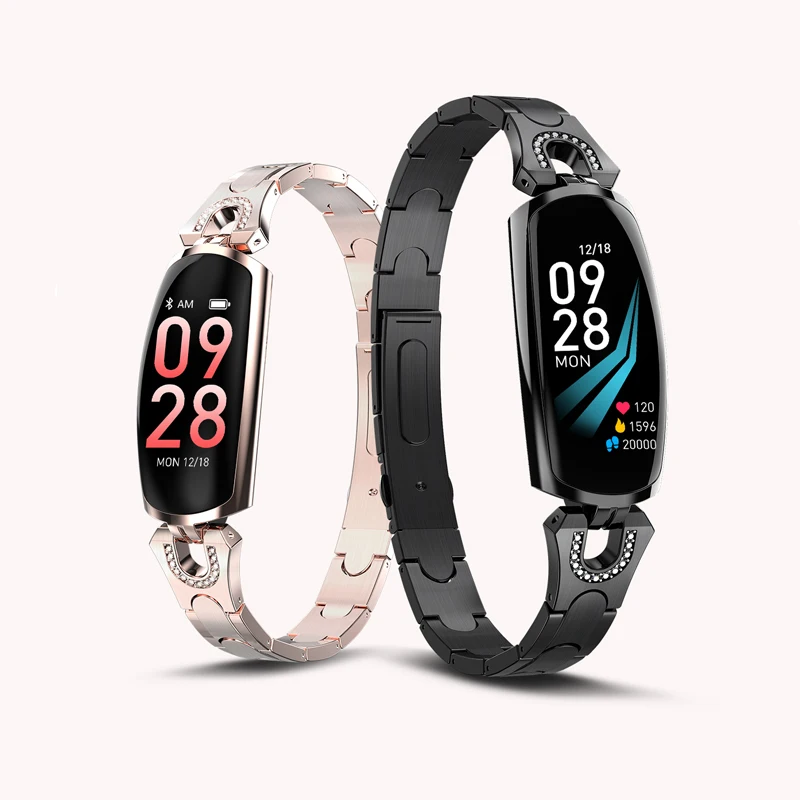 

AK16 Women smart Band Fitness bracelet Heart Rate Monitor blood pressure watch fitness tracker smart bracelet Band PK h8 h1 h2