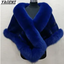 Новинка года, осенне-зимняя женская куртка из искусственного меха, верхняя одежда, элегантные модные женские теплые плащи с воротником из искусственного лисьего меха