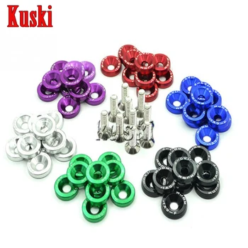 

10X Car modified screw gaskets Styling For Volkswagen VW Polo Passat B5 B6 CC Golf 4 5 6 7 Touran T5 Tiguan Bora Scirocco