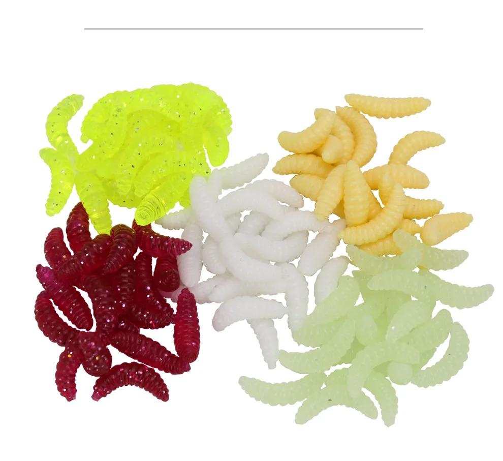 

50pcs/package Sea Fishing Rocky Fishing Bait Bread Bugs False Road Asian Bionic Soft Bait Locust Fishing Gear Free Shipping