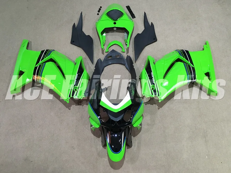 

New Injection mold ABS Fairing kit for Kawasaki ninja250 2008-2014 EX250 250 2008 09 10 11 12 13 14 fairings custom green