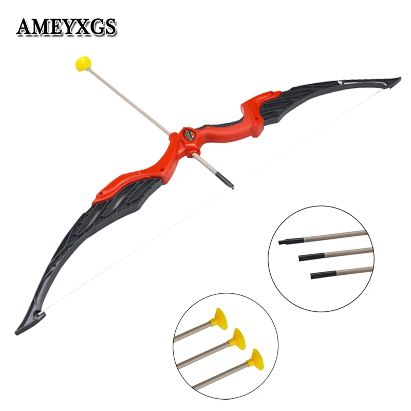 

1set Archery Safety Sucker Children Bow Arrow Set Fit Birthday Gifts Shooting Camping Practicing Hunting Kids Game Accessories