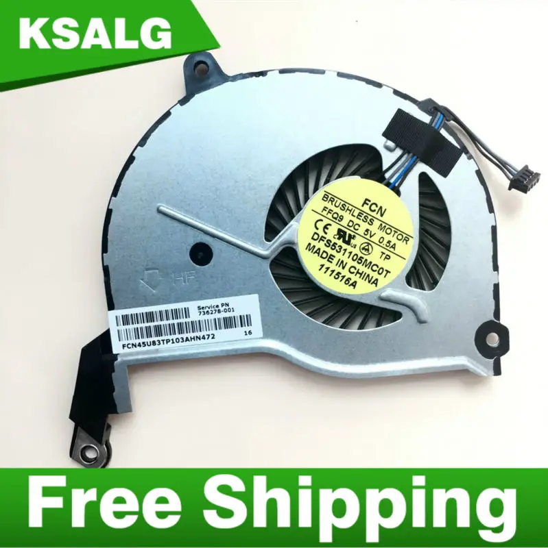 Original New Laptop CPU Cooling Fan With Heatsink For HP Pavilion 14Z N 14 N 15 F 15 N 736278