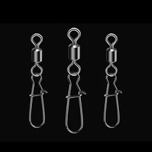 50 шт. 2# до 14# рыболовный разъем вращающаяся булавка "Рыбка" подшипник из нержавеющей стали оснастка снасть для приманки на рыболовецкий крючок Товары для рыбалки