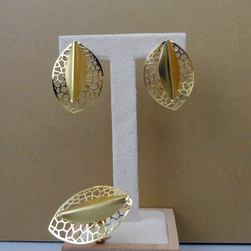 Yuminglai Дубай 24 K золотые ювелирные изделия Изысканные Ювелирные наборы ожерелье FHK5838