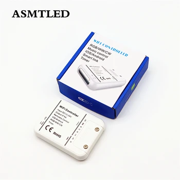 

DC 12V 24V RGB+CCT WiFi Controller Dimmable Colors Changeable Timer Music RGB+CW+WW Dimmer For CCT DIM RGB RGBW RGBWW LED Strip