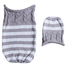 Прекрасный ребенок Младенец Девочка Мальчик одеяло для новорожденных+ шляпа новая мода спальный мешок пеленать одеяло коляска обернуть мешок сна