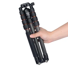 AOKA KN225C max loading 11kgs reflexed lightweight compact travel camera carbon fiber professional tripod