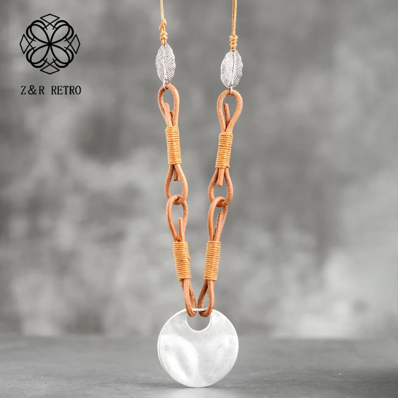 

Zinc Alloy Necklace Female Long Chain Necklace Fashion Jewelry For Women Metal Neck Necklace Best Friends Pendant