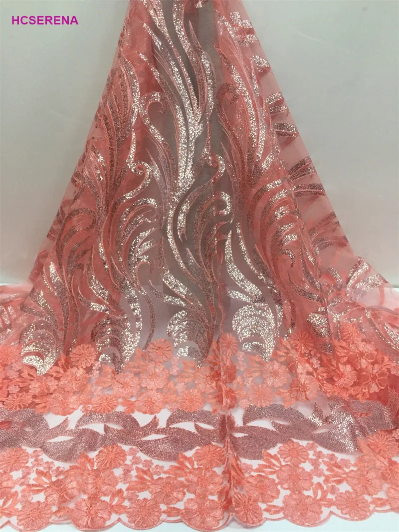 High quality Tulle French Embroidered Mesh Lace Fabric for party dress African Lace.Free shipping | Дом и сад