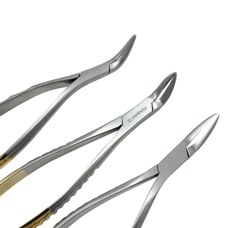 

Dental root clamp Common upper and lower jaw extraction forceps residual root extraction universal tooth forceps Dentist Tools