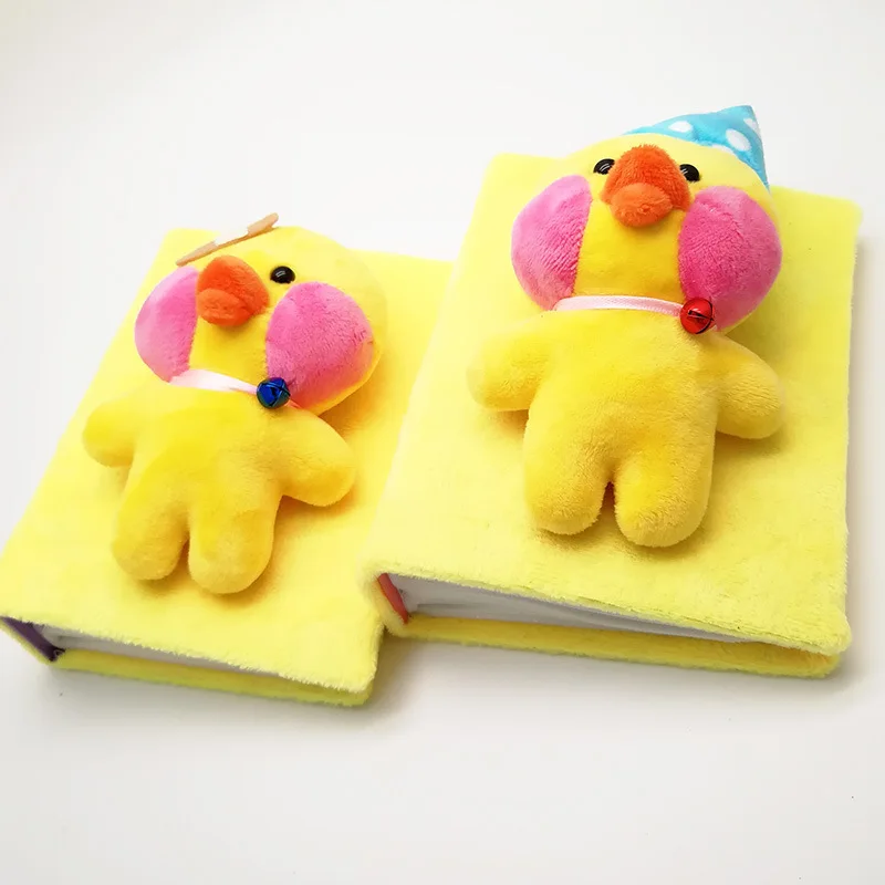 

plush toy stuffed doll cartoon animal INS model lalafanfan cafe mimi Hyaluronic acid yellow duck photo album gift 96pcs/book