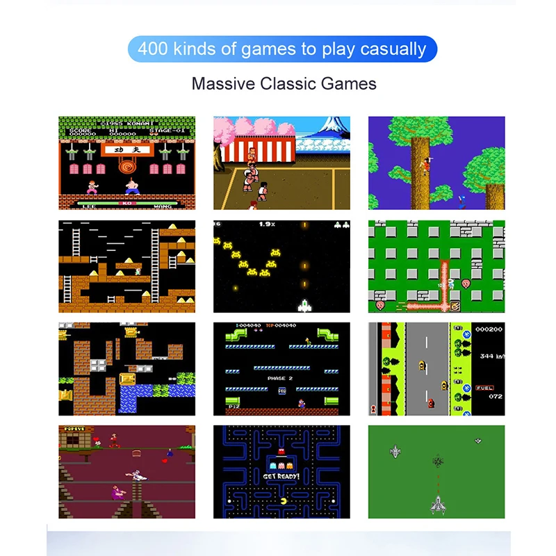 Portable Mini Handheld Game Players on TV Retro Game Console Built-In 400 Games Support 8-Bit 3.0 Inch 2 Player for Child Gift Portable Mini Handheld Game Players on TV Retro Game Console Built-In 400 Games Support 8-Bit 3.0 Inch 2 Player for Child Gift
