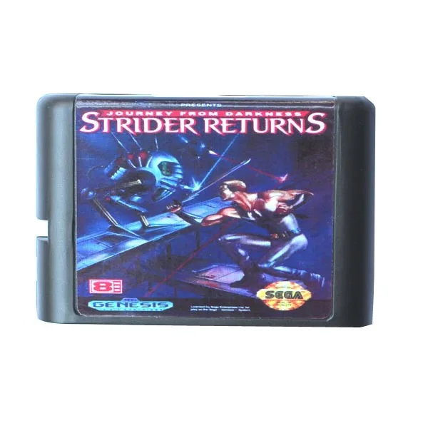 Игра Sega Mega Drive card-Strider возвращается для 16 бит игра Sega Mega Drive картридж Megadrive Genesis система