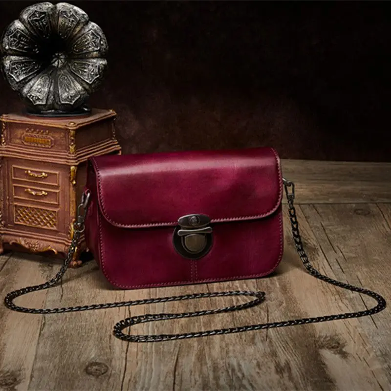LOEIL Classic vegetable tanned leather handbag leather ladies handbag rubbed leather bag large capacity European and American st LOEIL Classic vegetable tanned leather handbag leather ladies handbag rubbed leather bag large capacity European and American st