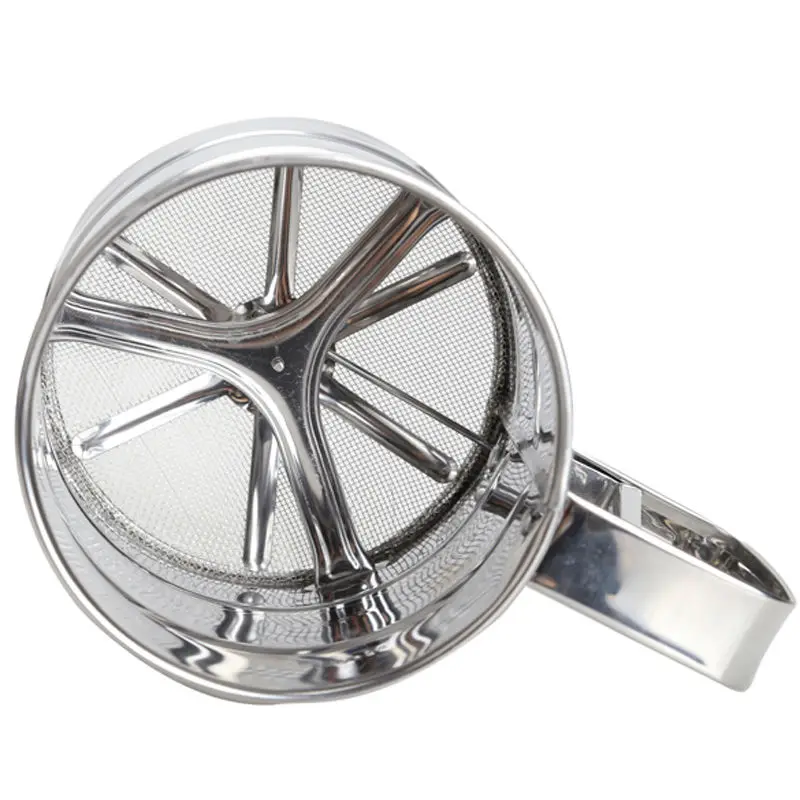 

Stainless Steel Mesh Flour Sifter Mechanical Baking Icing Sugar Shaker Sieve Kitchen accessories Cup Shape Baking Pastry Tools