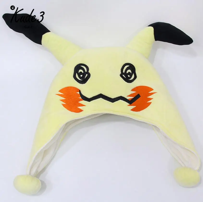 Аниме Покемон Mimikyu плюшевая шляпа для косплея теплая шапка костюм Рождественский