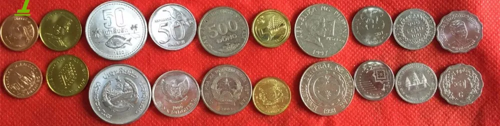 10 монет случайной Страны Монета мира монеты согласно ниже фотографии подлинные и оригинальные не распространяется