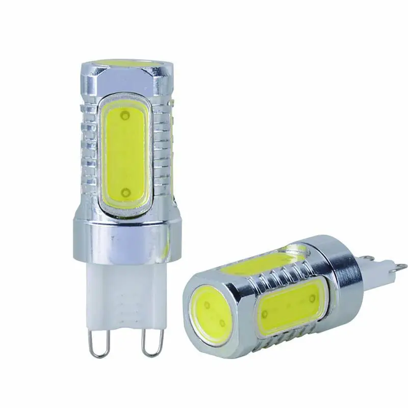 

G9 Base COB LED Light Bulb Aluminum 110V 220V 360 degrees Beam Angle spotlight lamps bulb replace Halogen Spotlight Chandelier