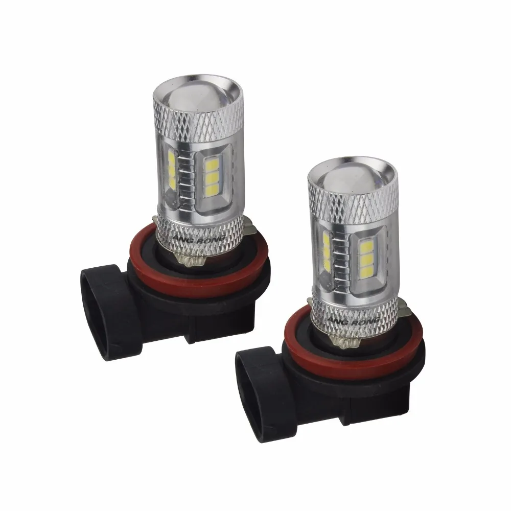 ANGRONG 2x H11 H8 лампы 15 SMD высокой мощности светодиодные противотуманные дневные