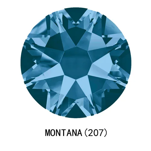 2088 без горячей фиксации CZ Стразы 8Big 8Small Strass SS10 SS16 SS20 SS30 SS40 DIY Стразы с плоской задней поверхностью для украшения ногтей одежды - Цвет: Montana
