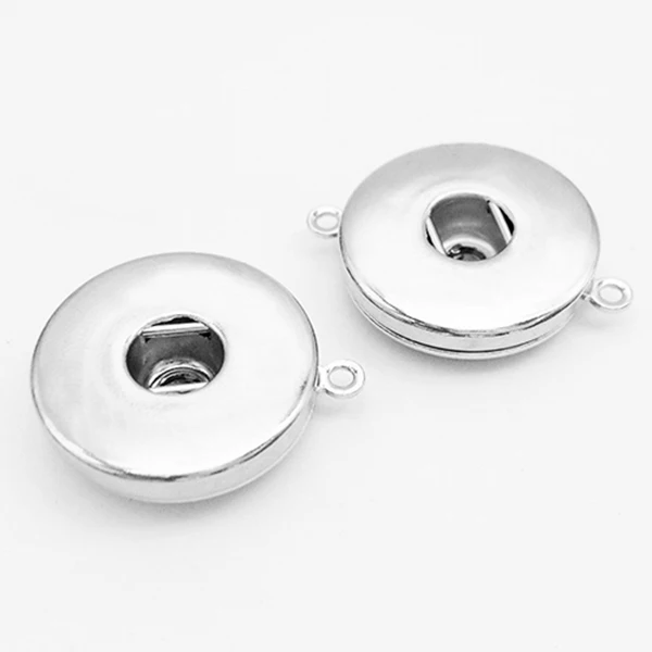 

Necklace Lowest Price Diy 18mm round Snap Button plate Jewelry Copper Oem, Odm Nn003