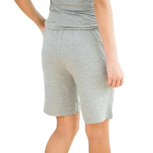 Большие размеры, летние шорты из модала для сна, Женские однотонные повседневные шорты для сна, женские пижамные штаны большого размера