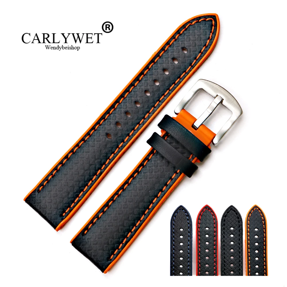 Силиконовый резиновый водонепроницаемый сменный ремешок CARLYWET для наручных
