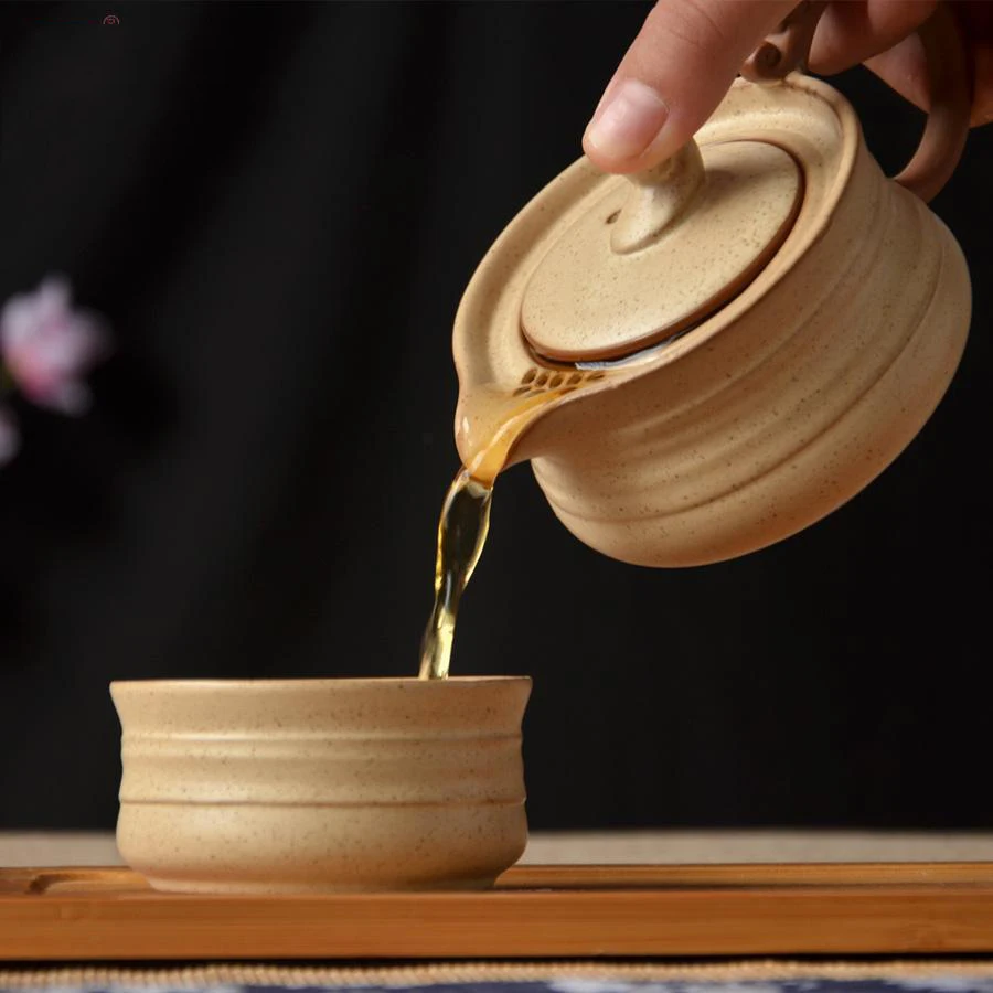 High quality Classically teaset Antique rough pottery portable Tea Sets Travel Tea Set Ceramic teacup Teapot Quik Cup High quality Classically teaset Antique rough pottery portable Tea Sets Travel Tea Set Ceramic teacup Teapot Quik Cup