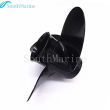 Алюминий пропеллер 8,5x9 для Tohatsu/Nissan 2-х тактный 4-тактный 8HP 9.8HP лодочный мотор 8,5x9 шаг 12 позвоночника