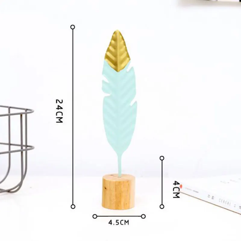 INS, скандинавские настольные украшения, сделай сам, вечерние, свадебные, оперение, украшение для школы, для стрельбы, реквизит, металлические рождественские украшения, декор для детской комнаты - Цвет: A