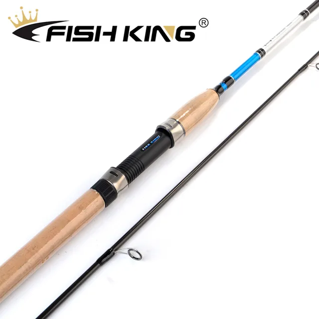Special Offers FISH KING 99% Carbon 2.1M 2.4M 2.7M 2 Section Soft Lure Fishing Rod Lure Weight 3-50g Spinning Fishing Rod For Lure Fishing