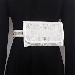 Mihaivina для женщин ПВХ прозрачный сумки на пояс леди кружево поясная сумка конверт прозрачный пояс Fit iphone8 Heuptas Pochete