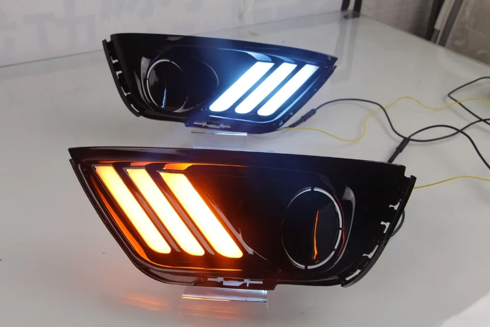 2X Three Colors LED DRL Cars Daytime Running Light Lamp For Jeep