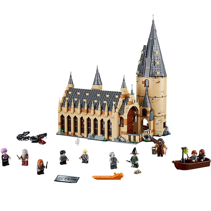 

New Harry Potter Serices Hogwarts Great Hall Compatibility Legoing Harry Potter 75954 Building Blocks Bricks Toys Gift Christmas