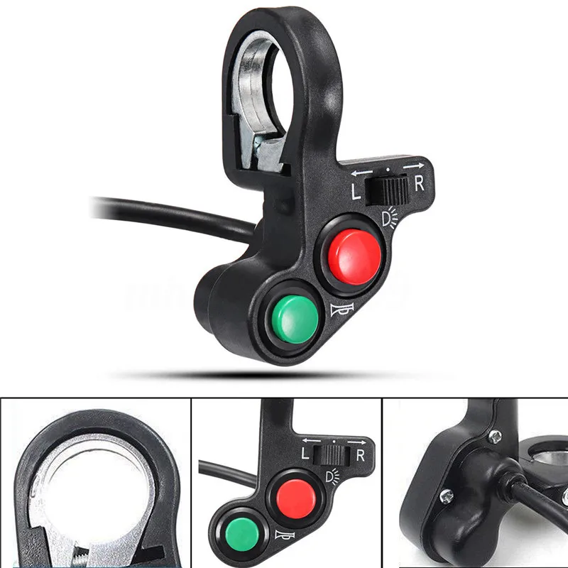 BC7C Motorcycle Horn Turn Signal Light Switch For 7/8'' Handlebar Dirt