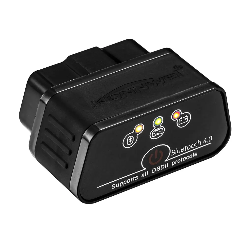 Elm 327 Bluetooth сканер адаптер OBD OBD2 диагностический инструмент OBDII ридер Vag Com сканирующие инструменты автомобильный детектор Автомобильный код ридер - Цвет: Черный