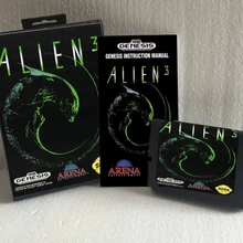 Alien 3 с коробкой и руководством 16 бит MD игровая карта для sega Mega Drive для Genesis