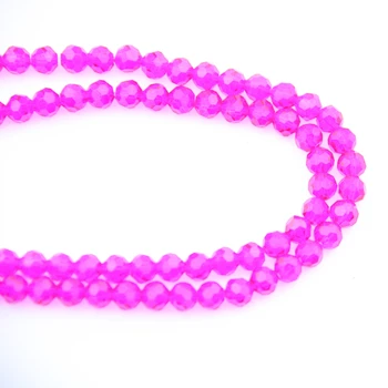 

Crystal Balls 8-10mm Flet (720-1440pcs) 32 Faceted Fuchsia Glass Football Cut Beads In Crafts For Home Decoration DIY