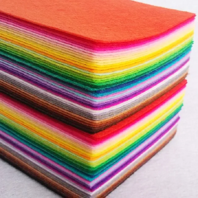 80 pieces Felt fabric For Scrapbooking Diy Handmade sewing Felt crafts