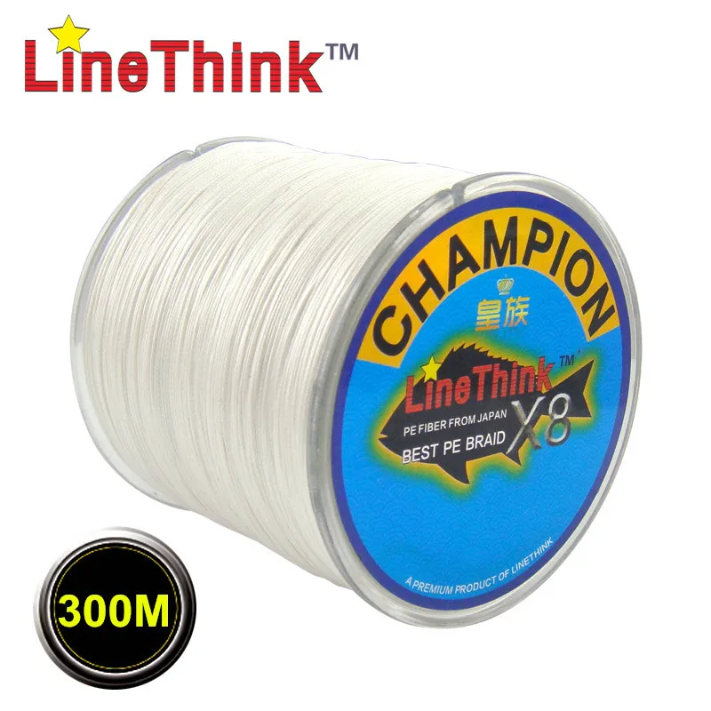 300 M GHAMPION LineThink العلامة التجارية 8 فروع/8 نسج أفضل جودة المتعددة الشعيرات صنارة صيد بولي ايثيلين مجدول الصيد جديلة شحن مجاني