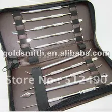 Набор гравировальных ножей, резец из нержавеющей стали, стоматологический Резьбовой Набор, ювелирный гравировальный нож, зубной гравировщик, вощеный резчик
