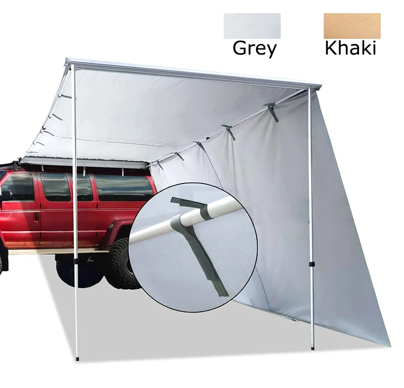 

Grntamn Outdoor Waterproof Sidetent Awning with 3m Extend for Car Roof Top Tent , Car Tent Color Khaki