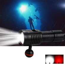 5000lm Powerful Waterproof 6*White+Red LED Underwater 100M Diving Flashlight scuba Diver Video Camera Photography Lanterna Torch цена 5000lm Powerful Waterproof 6*White+Red LED Underwater 100M Diving Flashlight scuba Diver Video Camera Photography Lanterna Torch цены онлайн