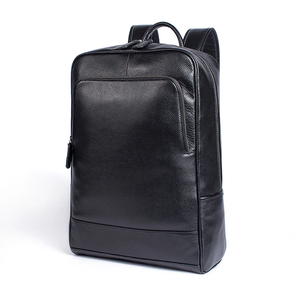 

New Fashion Men Women 100% Genuine Leather Backpacks Real Natural Leather Student Luxury Female Male Lager Capacity Computer Bag