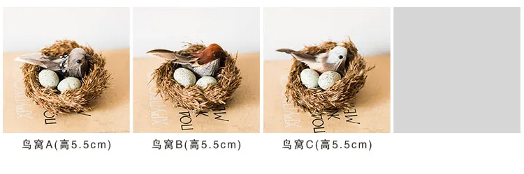 dekoratif kus figurlu sus klip yuva yuva tuy bros amerikan koyu en kus yuvasi nest nest birdnest decor aliexpress